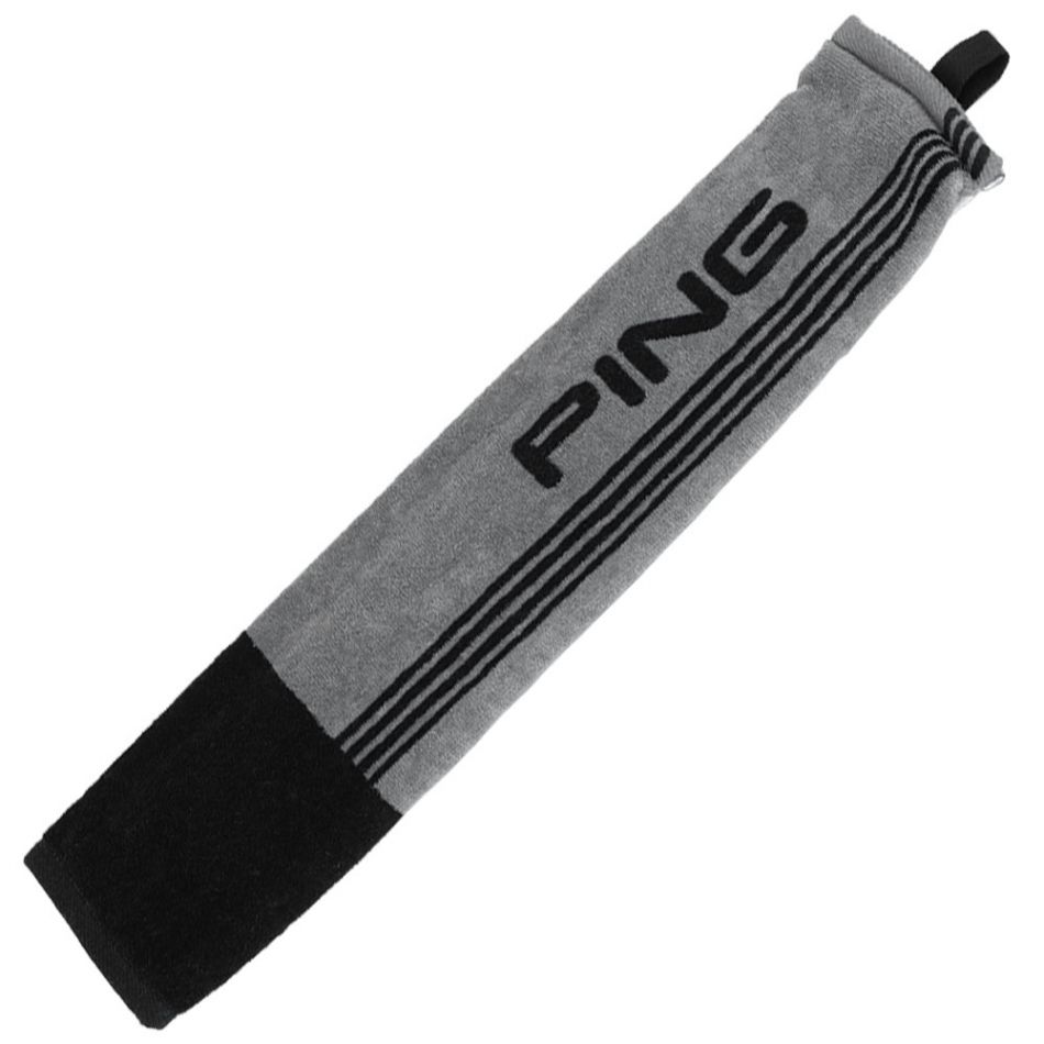 Tri Fold Towel Grey/Black