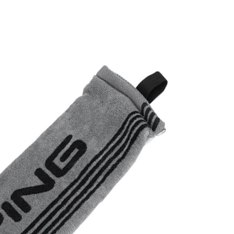 Tri Fold Towel Grey/Black