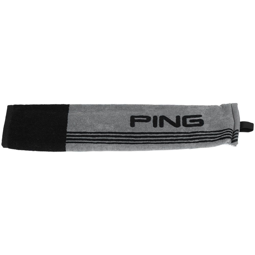 Tri Fold Towel Grey/Black
