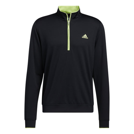 Primegreen UPF QZ Pullover Black/Lime