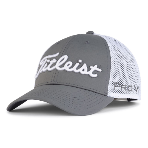 Tour Performance Mesh Cap Charcoal/White