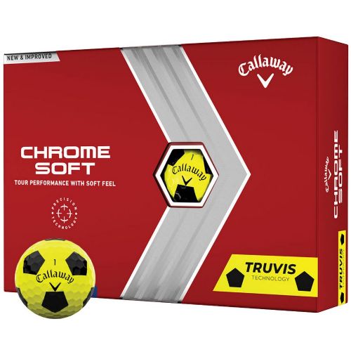 Chrome Soft Truvis - Yellow/Black 1 dozen