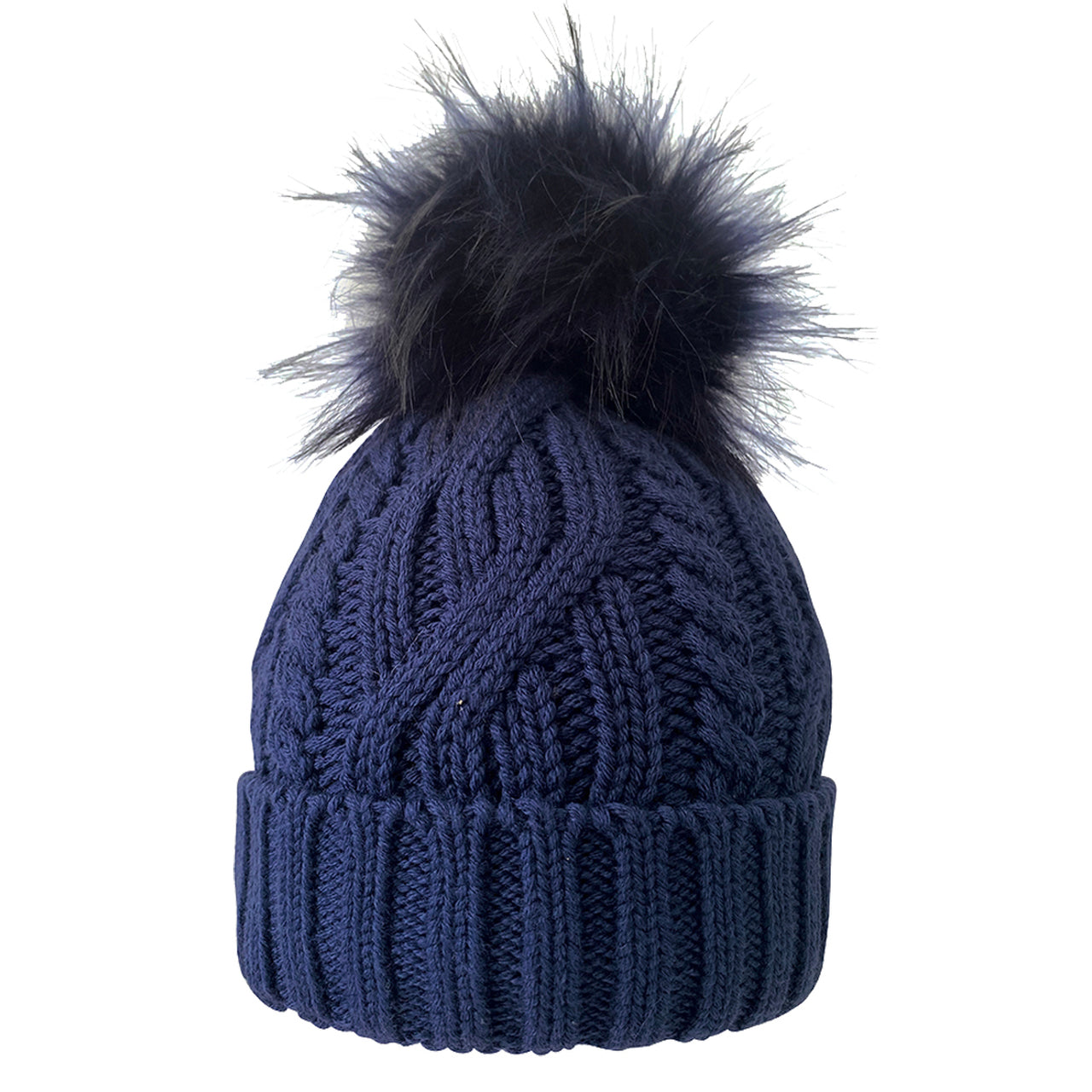 Waterproof Bobble Hat - Navy