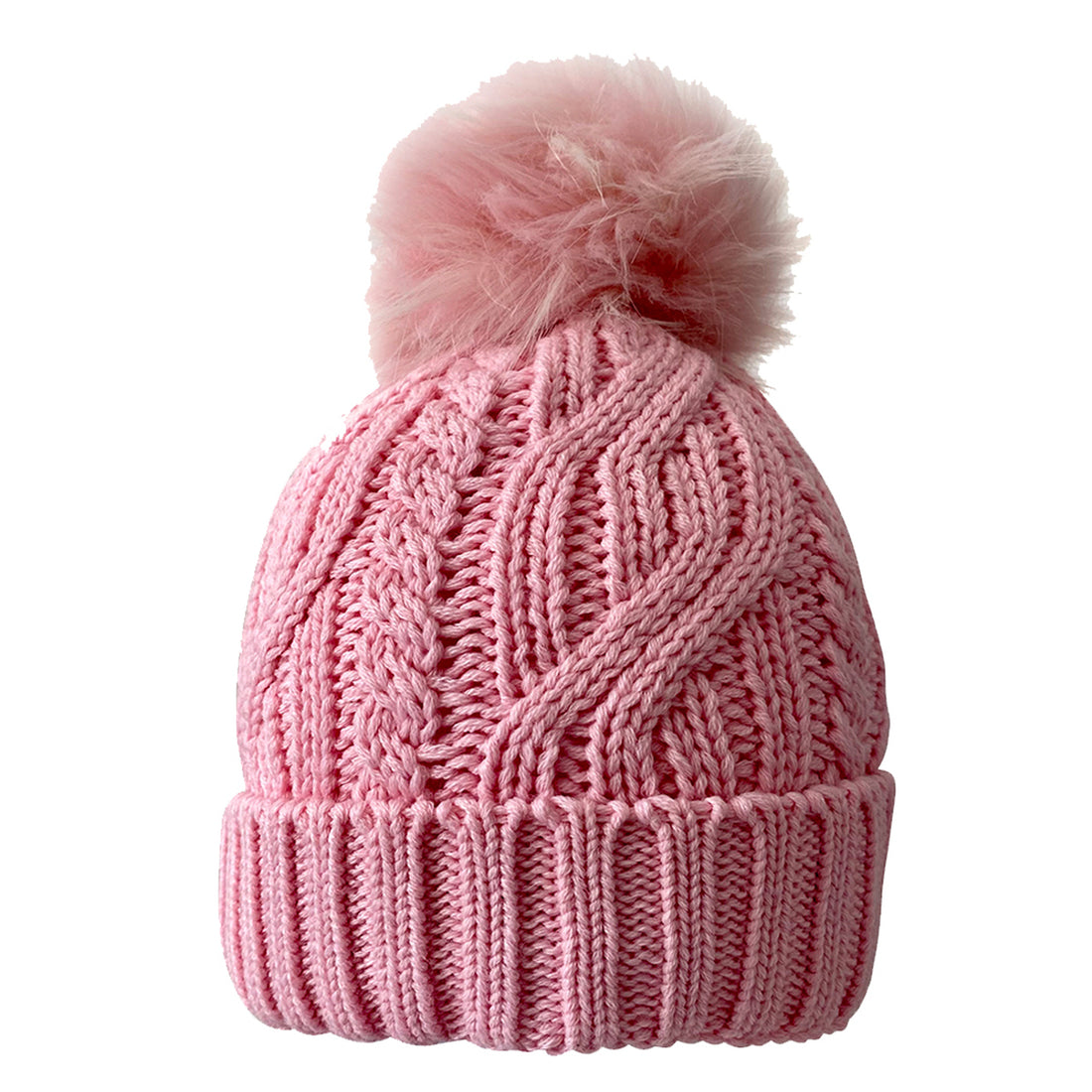Waterproof Bobble Hat Pastel Pink